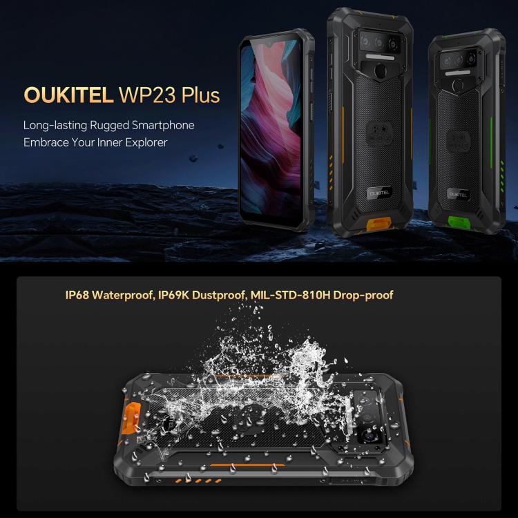 Oukitel WP23 Plus Rugged Phone, 8GB+256GB, 6.52 inch Android 14.0Unisoc T606 Octa-core, NFC, OTG, Network: 4G Oukitel WP23 Plus Rugged Phone, 8GB+256GB, 6.52 inch Android 14.0Unisoc T606 Octa-core, NFC, OTG, Network: 4G